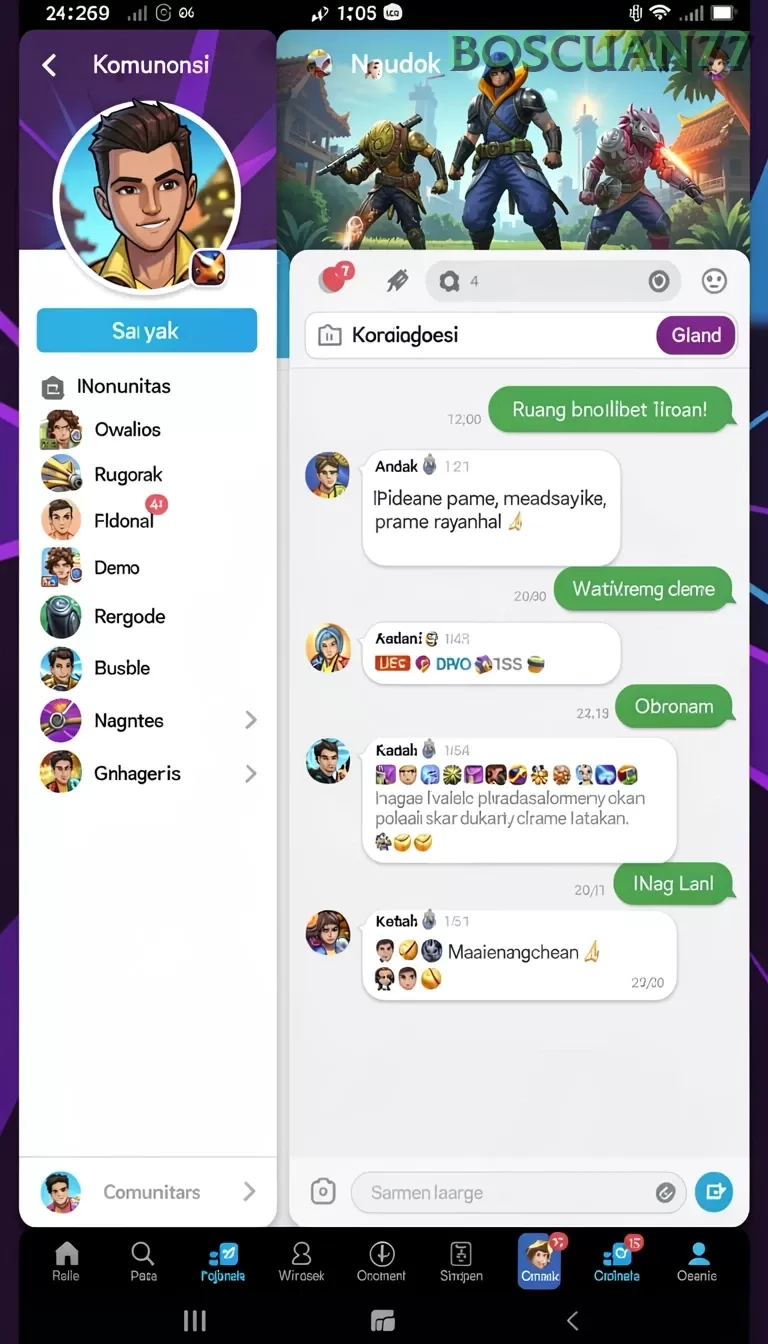 Cuplikan layar 71H — halaman utama